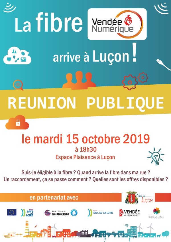 Affiche réunion publique Luçon 15-10-19